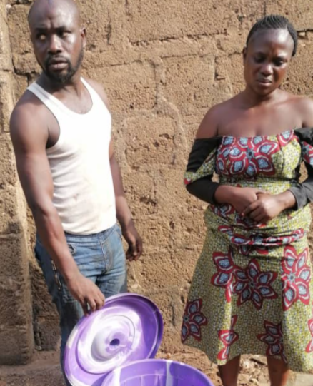 COUPLE ARRESTED WITH HUMAN PARTS IN OGUN (PHOTO)