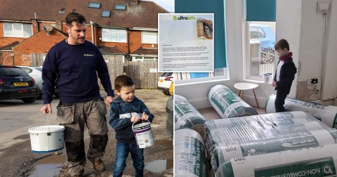 BOY, 6, GOES TO ASSIST HIS DAD AT WORK FOR THE FIRST TIME AND SURPRISINGLY GETS PAID FOR IT (PHOTOS)