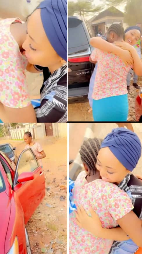 REGINA DANIELS GIFTS HER YOUNGER SISTER, DESTINY, A CAR ON HER BIRTHDAY (PHOTOS)