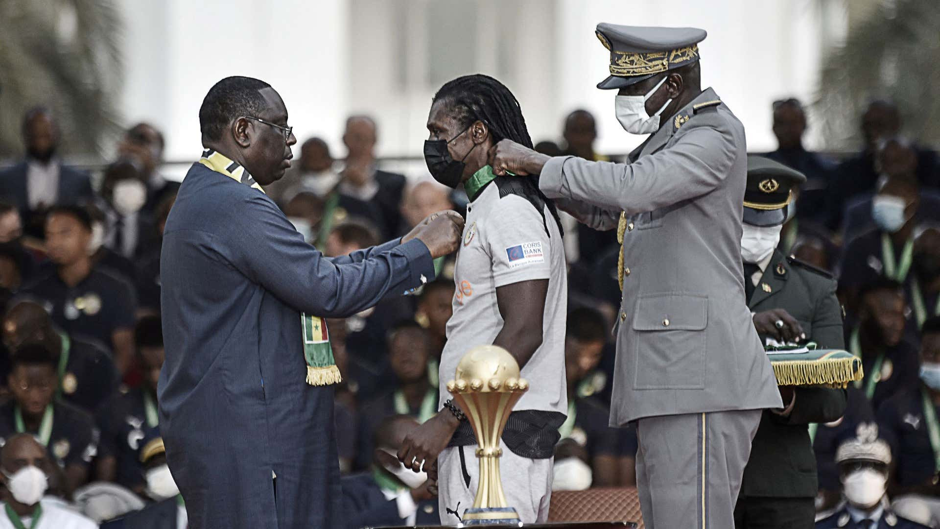 SENEGAL PRESIDENT REWARDS PLAYERS AND COACHES WITH LANDS, $87,000 AND TITLES AFTER WINNING AFCON 2021