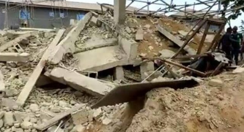 WORKERS TRAPPED AS ANOTHER BUILDING UNDER CONSTRUCTION COLLAPSES IN LAGOS