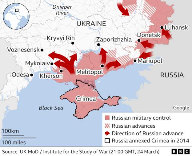 Description: Russia to focus war on eastern Ukraine - Russian army chief signifies military ambitions have changed 