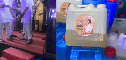 KEGS OF PETROL SHARED AS SOUVENIR AT A PARTY IN NIGERIA (PHOTOS)
