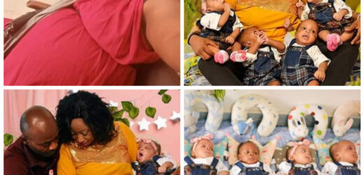 NIGERIAN WOMAN GIVES BIRTH TO QUADRUPLETS AFTER 12 YEARS OF WAITING