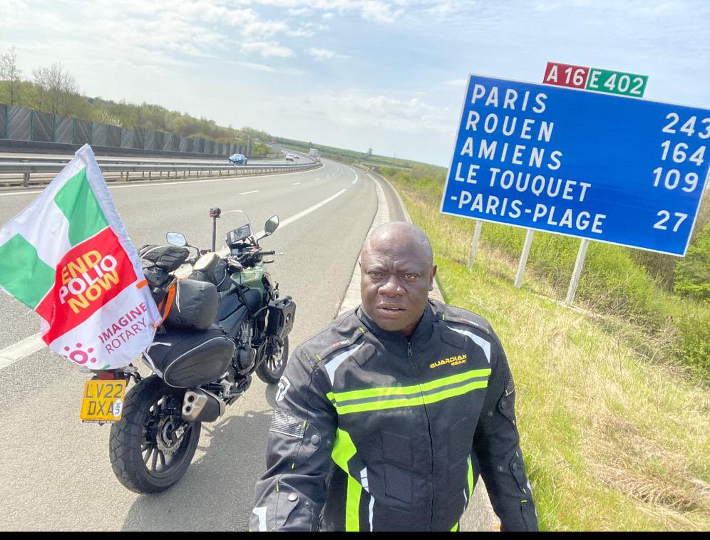 MAN RIDING FROM LONDON TO NIGERIA WITH HIS BIKE REVEALED WHAT SCARED HIM IN SAHARA DESERT