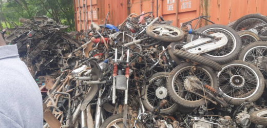 LAGOS TASKFORCE SET TO CRUSH 2,228 MOTORCYCLES FOLLOWING THE BAN ON OKADA