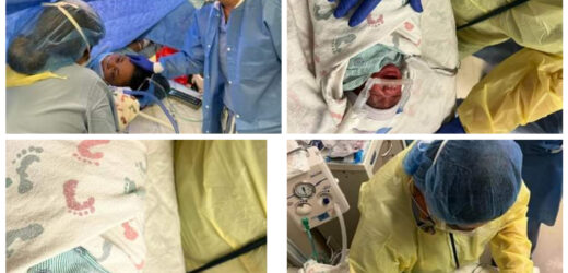 60-YEAR-OLD NIGERIAN WOMAN GIVES BIRTH TO TRIPLETS AFTER MANY YEARS OF WAITING.photos