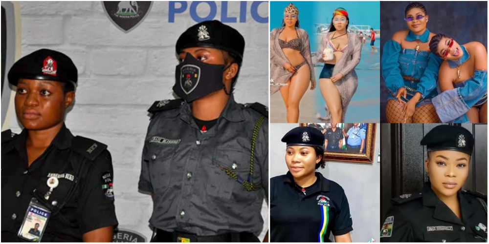 REACTIONS AS NIGERIA POLICE FORCE SUSPEND TWO FEMALE OFFICERS FOR VIOLATION OF SOCIAL MEDIA POLICY.