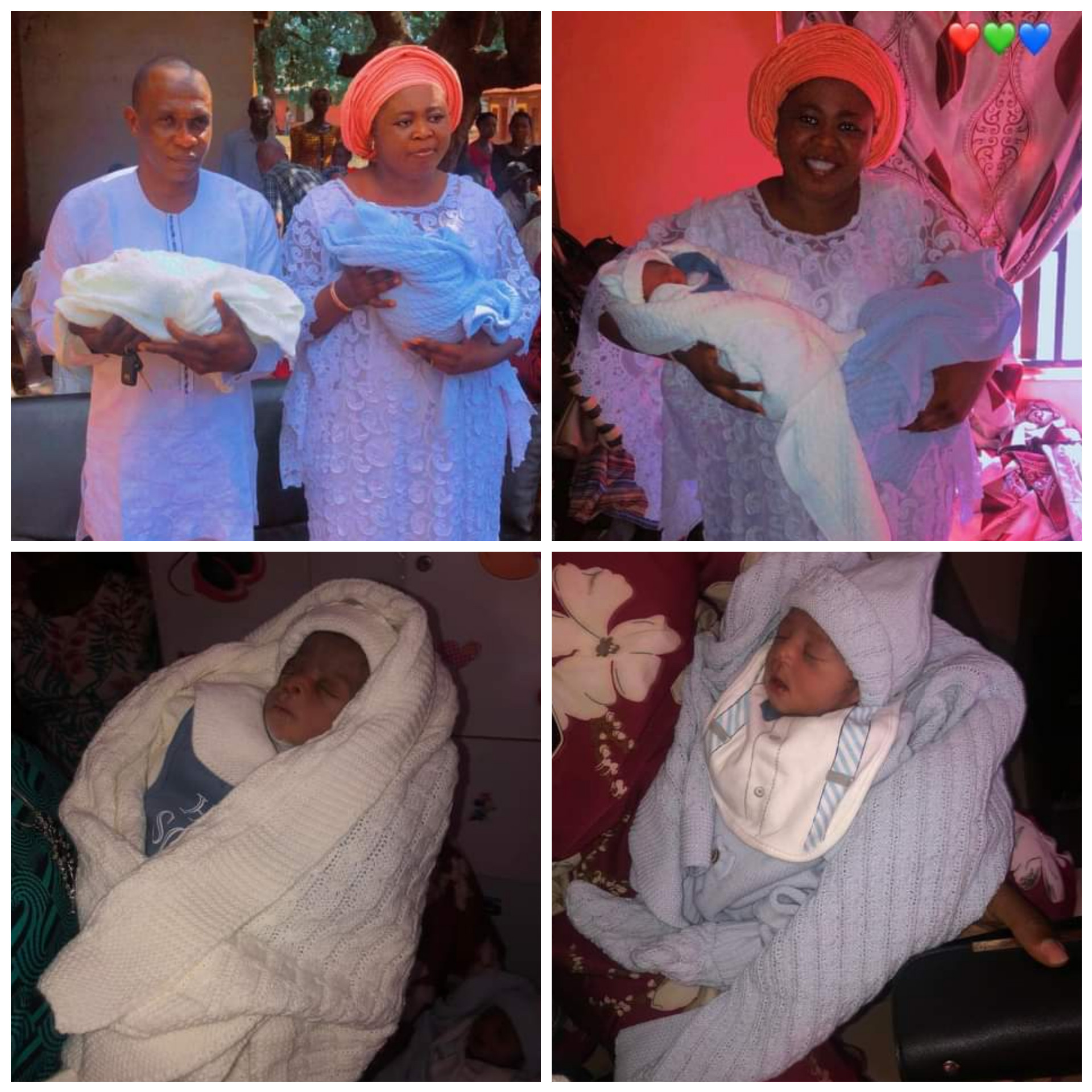 NIGERIAN COUPLE WELCOMES TWINS AFTER 13 YEARS OF WAITING