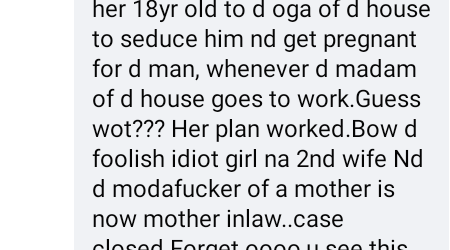 INTERNET STORY: NANNY WORKING IN LEKKI SENDS HER 18-YEAR-OLD DAUGHTER TO SEDUCE MADAM’S HUSBAND… SHE GOT PREGNANT AND BECAME HIS SECOND WIFE