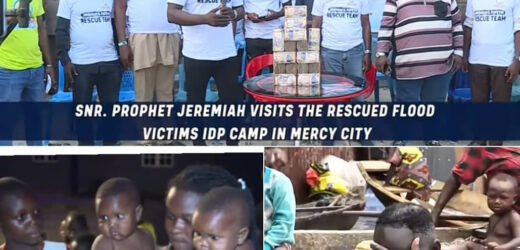 BILLIONAIRE PROPHET JEREMIAH OMOTO FUFEYIN LAUNCHES IDP CAMP IN MERCY CITY, DONATES FIVE MILLION NAIRA AND DAILY CARE TO FLOOD VICTIMS