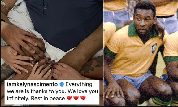 ‘WE LOVE YOU INFINITELY’ – PELE’S DAUGHTER SHARES HEARTBREAKING PICTURE OF FAMILY’S FINAL MOMENTS BEFORE THE FOOTBALL ICON’S DEATH