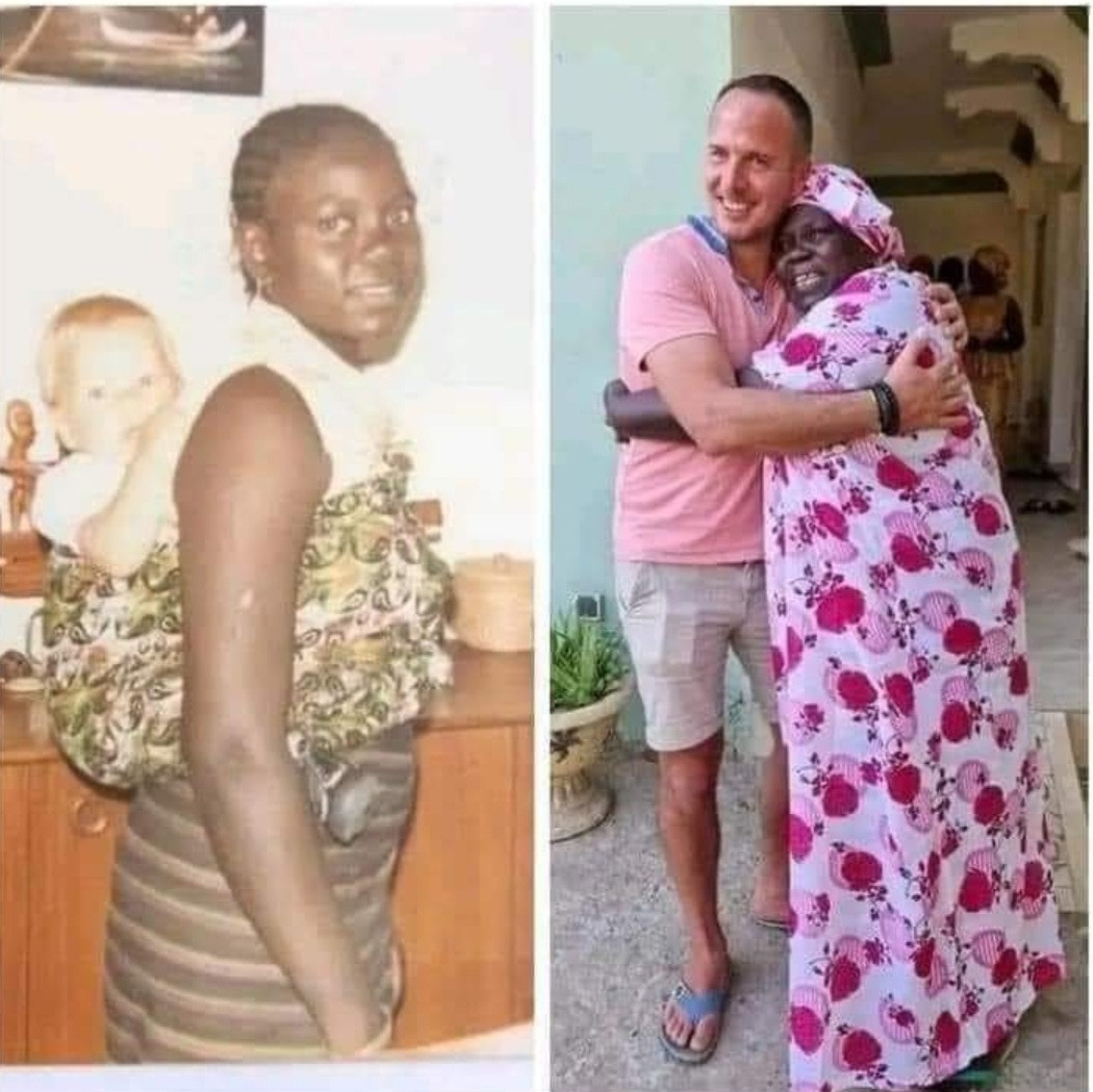 FRENCH MAN TRAVELS TO IVORY COAST TO FIND NANNY WHO CARED FOR HIM 38 YEARS AGO