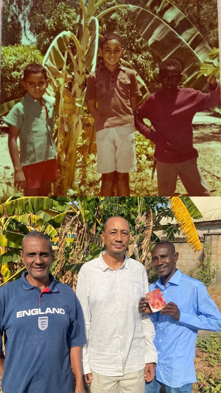 THREE FRIENDS RECREATE CHILDHOOD PHOTO ALMOST 40 YEARS LATER