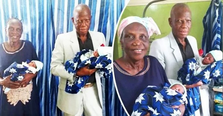JOY AS WOMAN GAVE BIRTH TO TWIN BABIES AFTER 46 YEARS OF WAITING AND TEARS