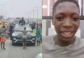 2023: TEENAGER REVEALS WHY HE STOOD IN FRONT OF PETER OBI’S CONVOY DURING LAGOS RALLY