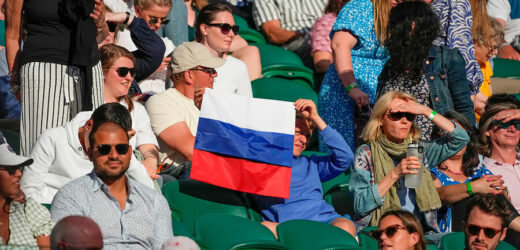 WIMBLEDON BAN RUSSIA FLAGS FROM THE GROUNDS FOR THIS YEAR’S TOURNAMENT WITH RUSSIAN JOURNALISTS TOLD THEY ARE NOT WELCOME