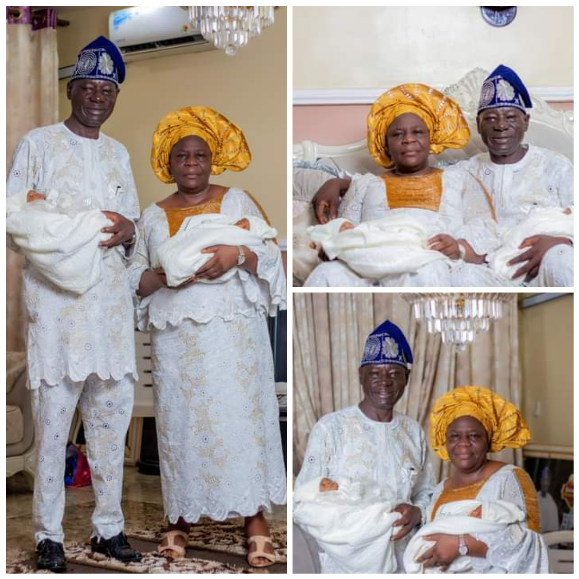 NIGERIAN COUPLE WELCOME TWINS AFTER 32 YEARS OF WAITING