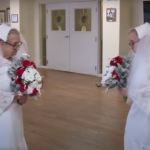 ‘SOMETHING I’VE ALWAYS WANTED’ – 77 YEAR OLD WOMAN MARRIES HERSELF IN UNUSUAL WEDDING CEREMONY AT RETIREMENT HOME