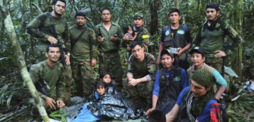 FOUR CHILDREN MISSING IN COLOMBIAN JUNGLE AFTER THEY SURVIVED PLANE CRASH THAT KILLED THEIR MOTHER ARE FOUND ALIVE AFTER 40 DAYS