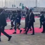 THE ARMED FORCES HOLD A PARADE FOR BOLA TINUBU FOLLOWING HIS RETURN TO COUNTRY AFTER HIS FIRST TRIP ABROAD AS PRESIDENT OF NIGERIA
