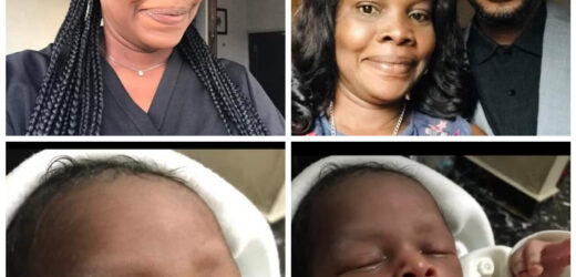 NIGERIAN WOMAN CELEBRATES AS SHE GIVES BIRTH TO A BABY BOY AFTER 13 YEARS OF WAITING AND 14 MISCARRIAGES