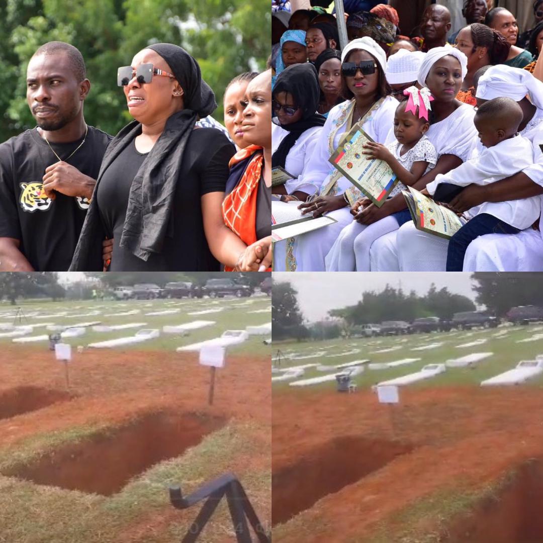PHOTOS FROM THE FUNERAL OF 22 OFFICERS KILLED IN NIGER STATE