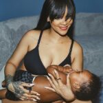 PREGNANT RIHANNA SHARES SWEET PHOTOS OF HERSELF BREASTFEEDING HER ADORABLE SON RZA