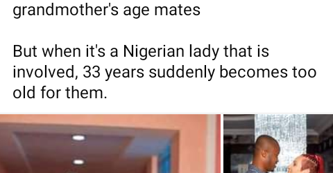 “When it’s a Nigerian lady, 33 years suddenly becomes too old for them” – Man knocks Nigerian men who marry older Caucasian women