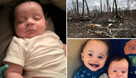 Baby swept away in tornado found alive ‘by the grace of God’ in unusual spot