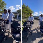 Davido holidays in St Kitts and Nevis with his wife Chioma and their twins