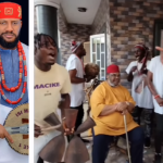 Actor Yul Edochie shares video of his dad, Pete Edochie, celebrating his birthday in his absence