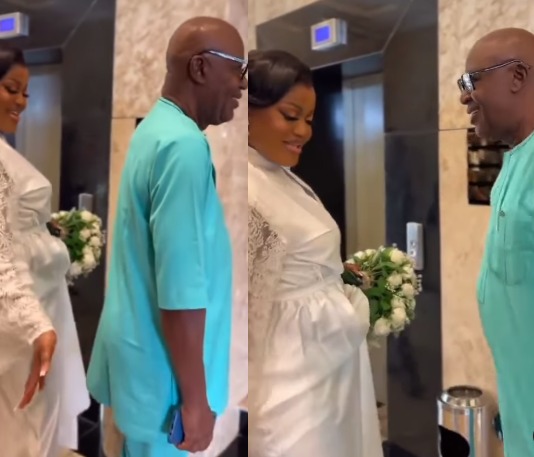 Nigerians react to video of bride tapping her father’s bum bum