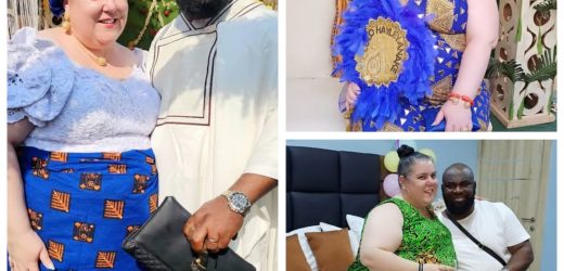 Her womb is fertile, she has lots of love and peace unlike some “slim empty-headed slay queens” – Nigerian man hits back at trolls body-shaming his British wife