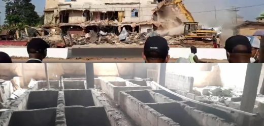 Anambra government demolishes kidnappers’ den disguised as hotel; uncover over 30 graves