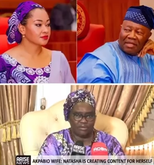 The Senate President is a very responsible and disciplined man – Akpabio’s wife dismisses sexual harassments allegation leveled against her husband by Senator Natasha